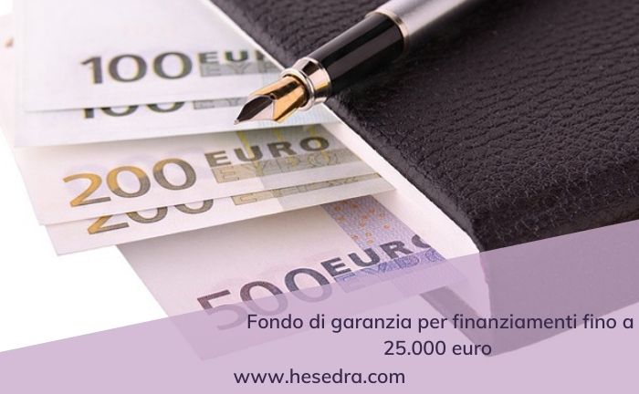 Finanziamenti fino a 25.000 euro come funziona la garanzia del Fondo?